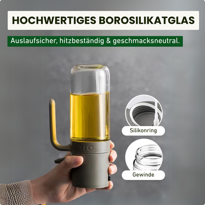 Öl-Sprüher aus Borosilikatglas – Perfekt dosieren statt kleckern