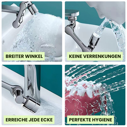 Wasserhahnverlängerung 1080° drehbar – Flexibel, sauber, einfach clever