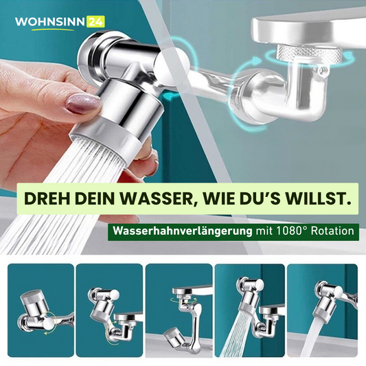 Wasserhahnverlängerung 1080° drehbar – Flexibel, sauber, einfach clever