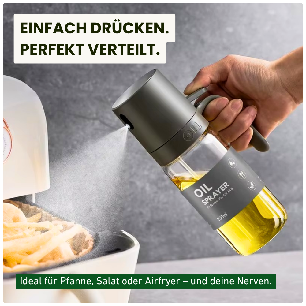 Öl-Sprüher aus Borosilikatglas – Perfekt dosieren statt kleckern