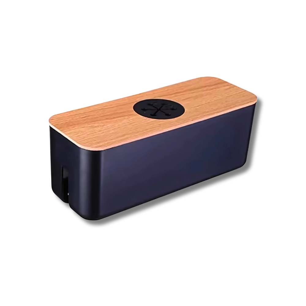 Schicke Kabelbox aus Holz – Schluss mit dem Kabelsalat daheim