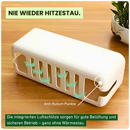 Schicke Kabelbox aus Holz – Schluss mit dem Kabelsalat daheim