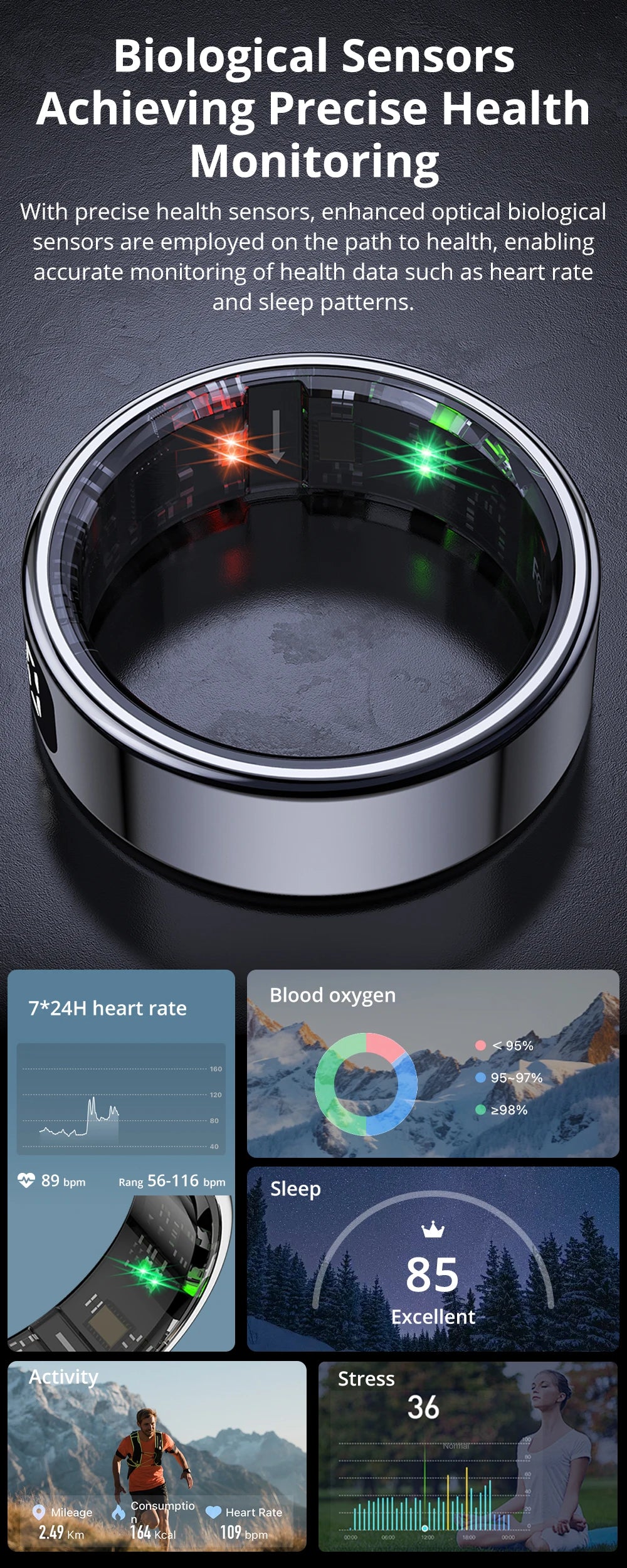 Fitness-Tracking & Stil in Einem (Modell 2026) - Dein Gesundheitsmanager am Finger