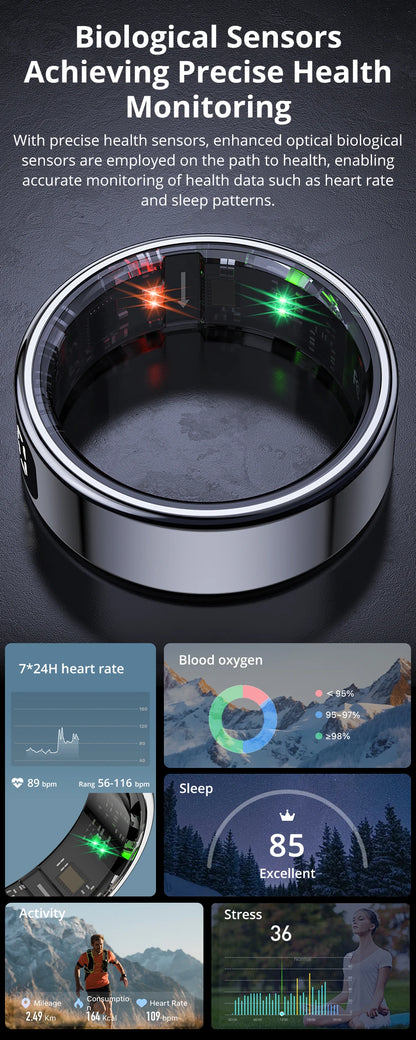 Fitness-Tracking & Stil in Einem (Modell 2026) - Dein Gesundheitsmanager am Finger