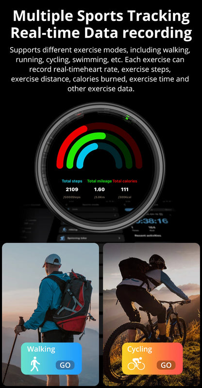 Fitness-Tracking & Stil in Einem (Modell 2026) - Dein Gesundheitsmanager am Finger